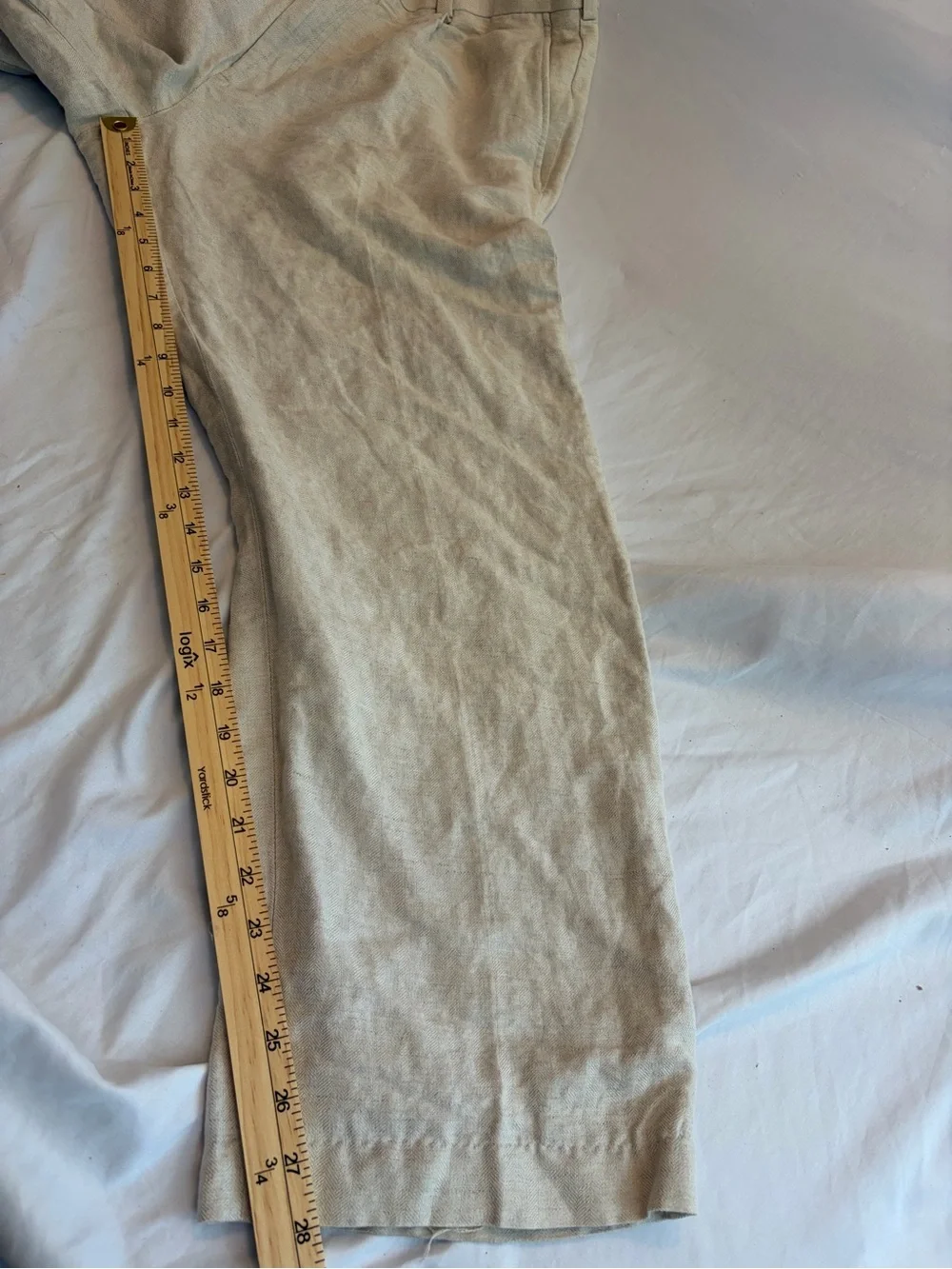 Cubavera Men's Linen Blend Pants in Cream Sizse 34x32
